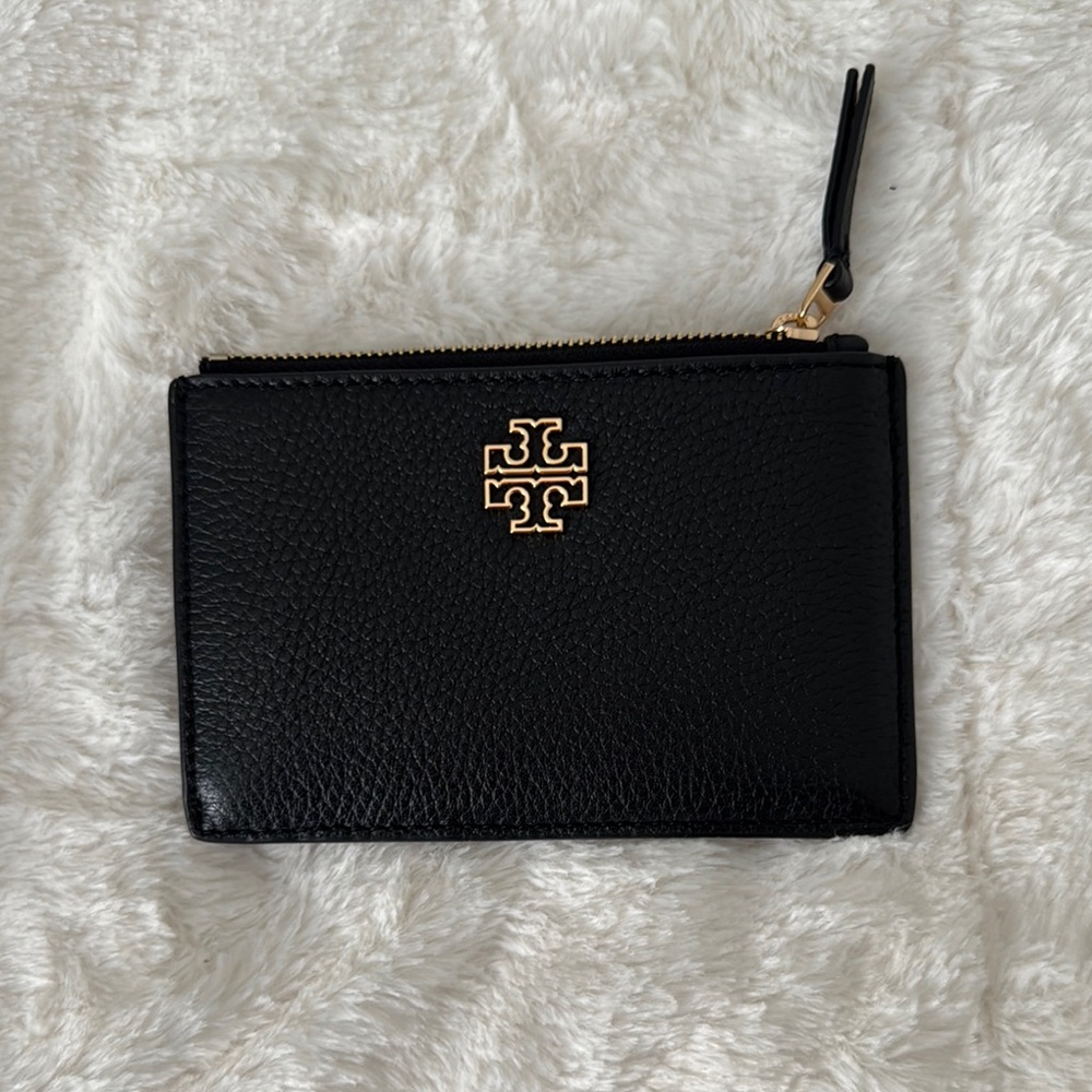 Tory Burch Black Leather Coin Purse/Wallet